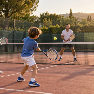 Jouer au tennis en famille : transmettre le plaisir du sport sans imposer la pression du résultat